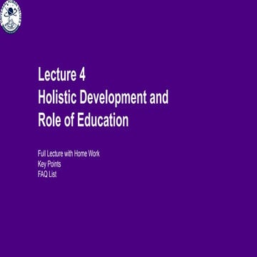 L 1 Holistic Development & Role of Edu.pptx