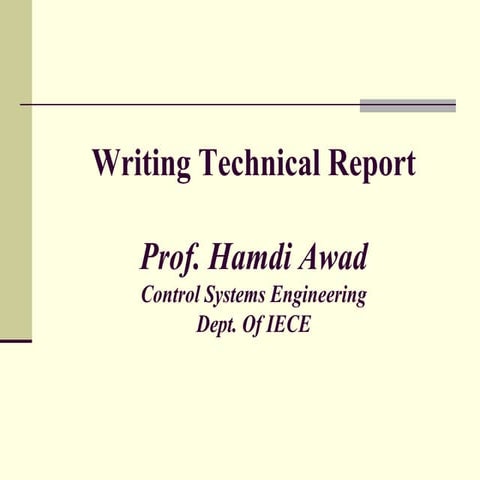 Presentation of Chapter 01 Technical Writing | PDF