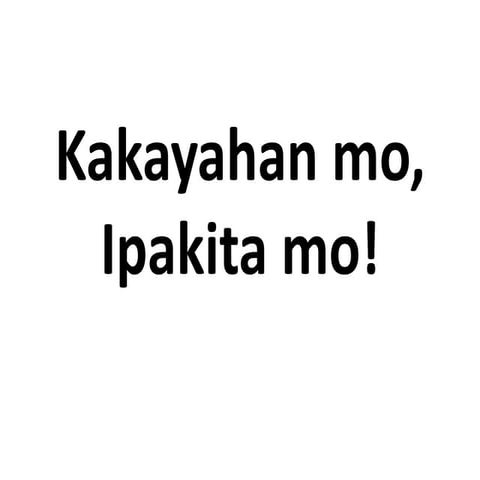 Edukasyon sa Pagpapakatao 2 L1 kakayahan mo,
