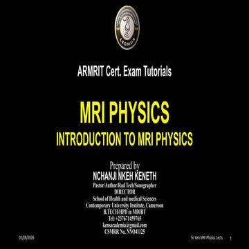 MRI Physics, Introductory Lecture to the Principles of MRI.pdf