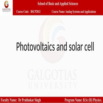 L2.6 Photovoltaics and solar cell-1.pptx