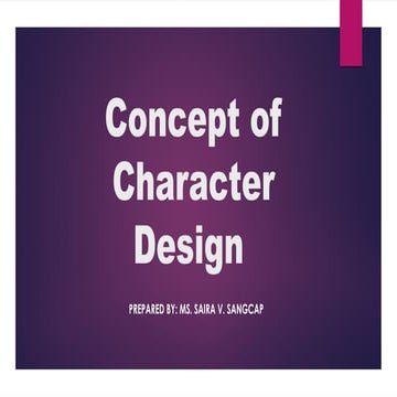 character design for animation and comics | PPT