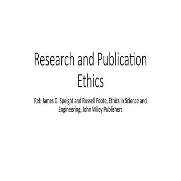 Importance of ethics in research | PPTX