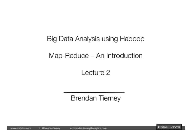 Introduction to Map-Reduce