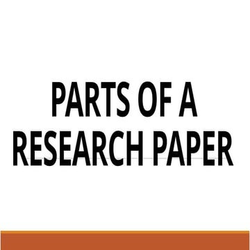 Comprehensive Guide to Parts of a Research Paper for Academic Success ...