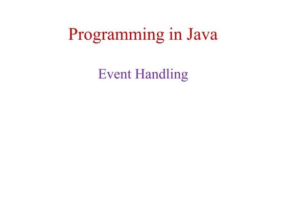 tL20 event handling