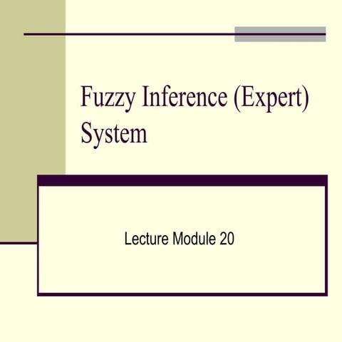 Fuzzy inference systems | PDF