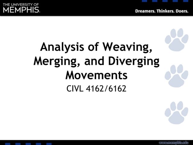 L20 Weaving Merging and Diverging Movements