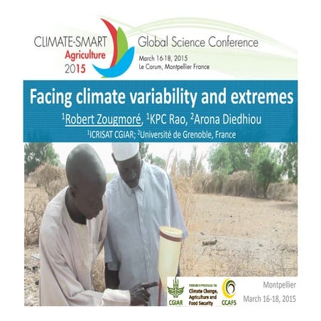 Facing climate variability and extremes