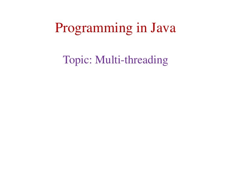 L22 multi-threading-introduction