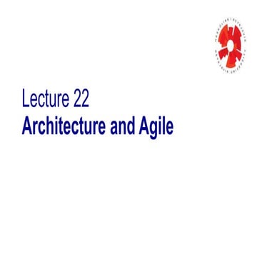 L22 Architecture and Agile