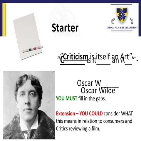 L29   film reviews past paper question