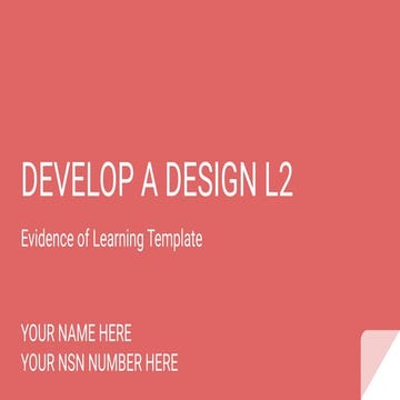 L2 Design Examplar.pdf forr ncea level 2