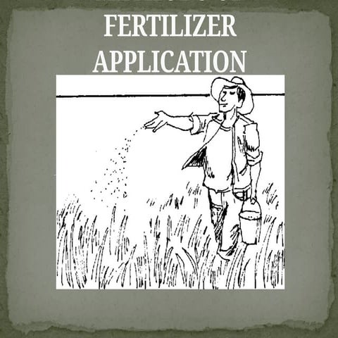 Methods of fertilizer application and their types