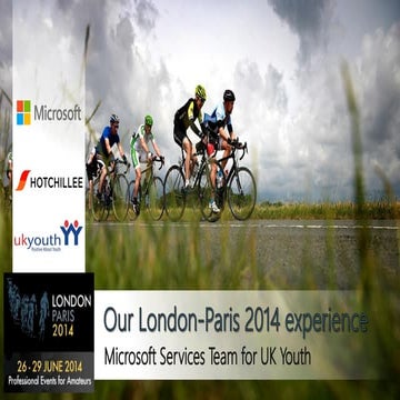 London-Paris 2014 Microsoft/UKYouth Cycling Challenge