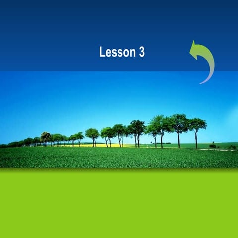 Lesson three characters