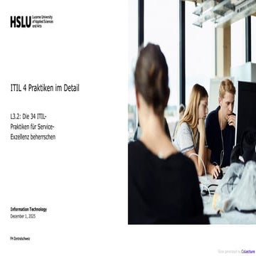 34 ITIL v4 practices explained in German