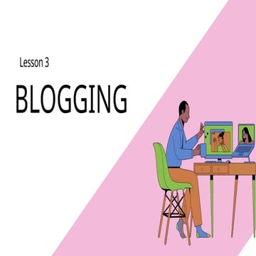 BLOGGING: 10 Ways of introducing a Blog. | PPTX