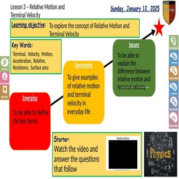 L3 - Relative Motion and Terminal Velocity.pptx