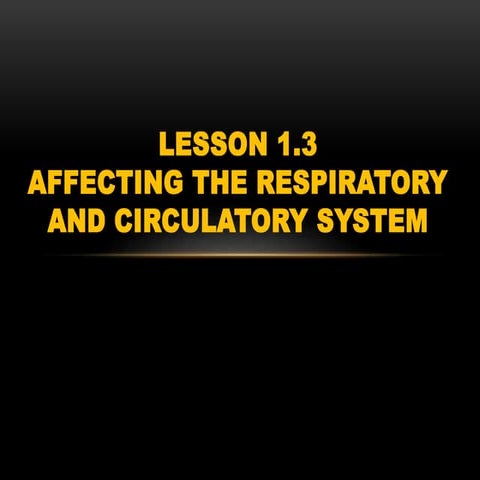 Diseases related to circulatory and respiratory system | PPTX