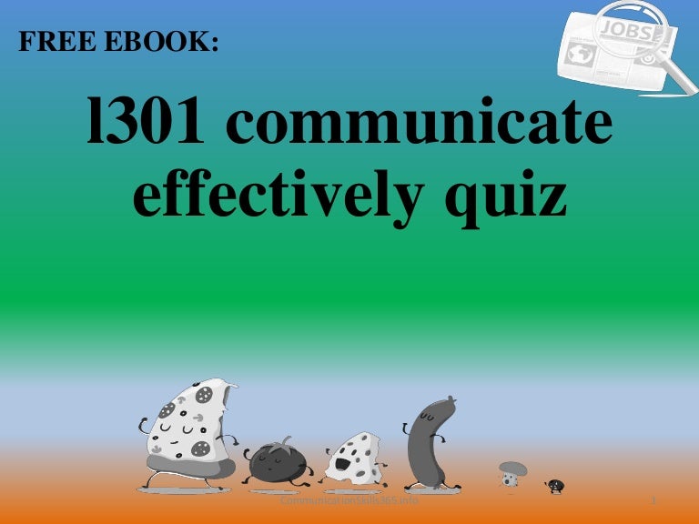 L301 communicate effectively quiz pdf free download
