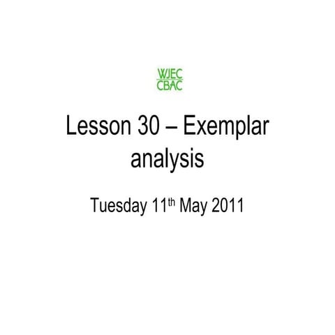 L30 exemplar instructions