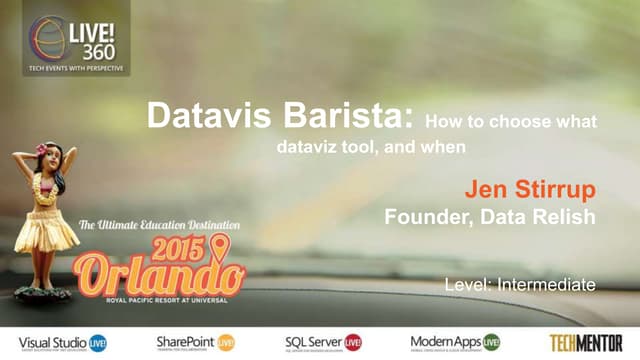 Business Intelligence Barista: What DataViz Tool to Use, and When?