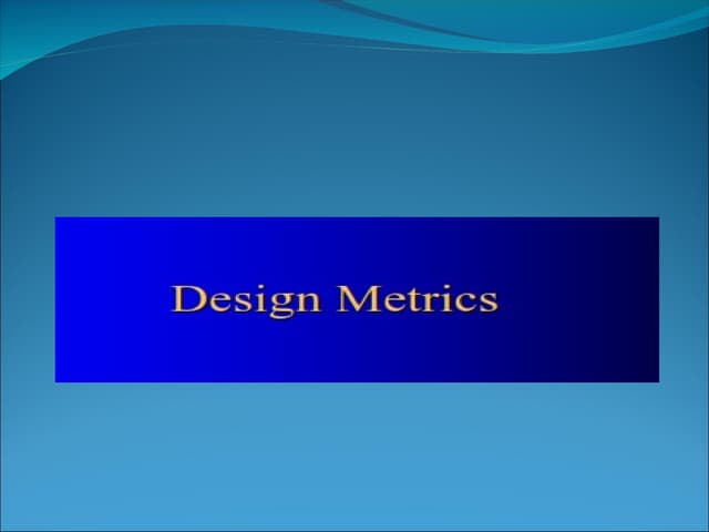 design metrics for embedded systems and rtos