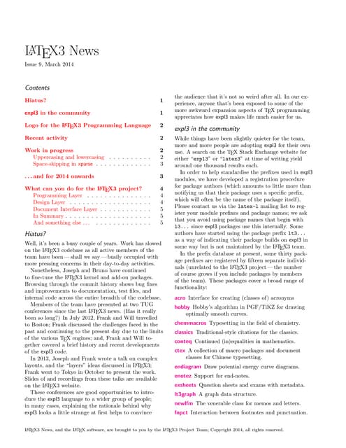 LaTeX 3 Paper