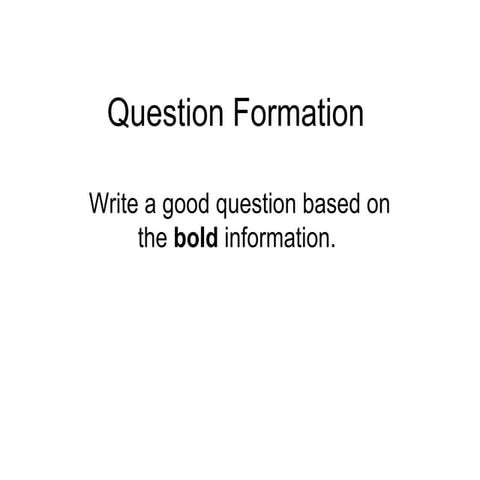 L3 question formation review summer2013
