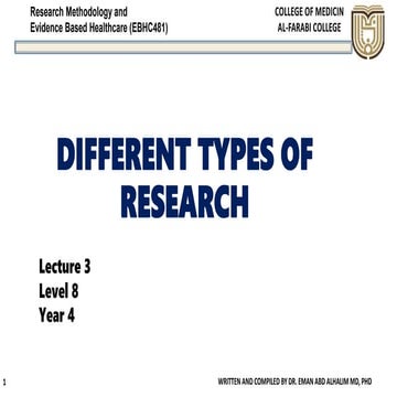 Different Types of health research