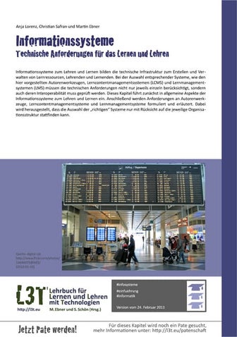 Informationssysteme - Technische Anforderungen für das Lernen und Lehren