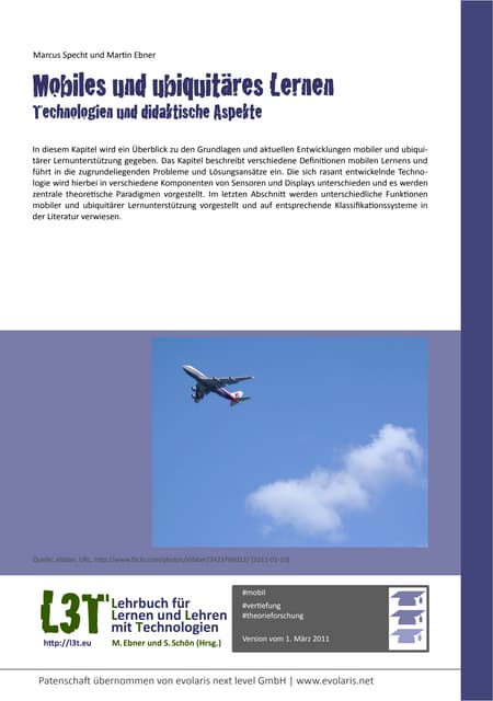 Mobiles und ubiquitäres Lernen - Technologien und didaktisches Aspekte