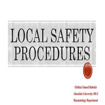 Local safety procedures