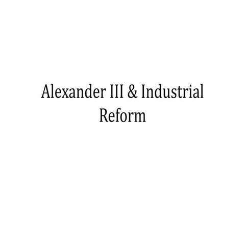 L4 alex iii and industry | PPTX
