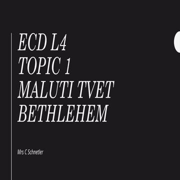 Early Childhood Care and Development (ECCD) | PPTX