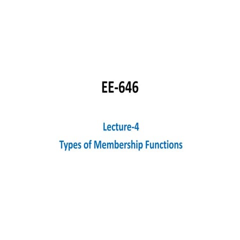 L4 types of membership functions