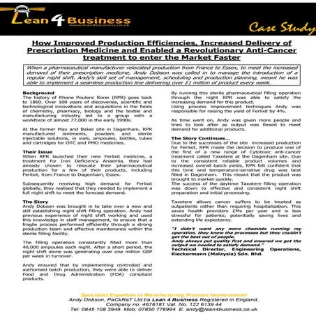 L4B case study Production Management