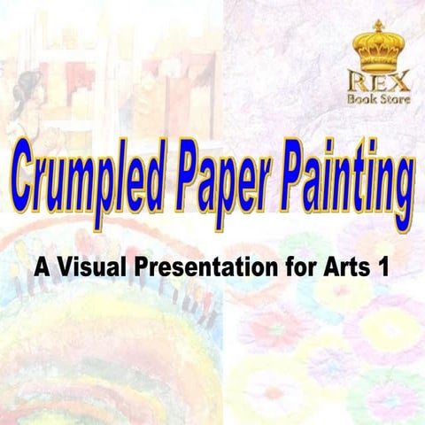 L4 crumpled paper painting