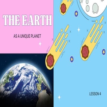 Earth as Unique Planet