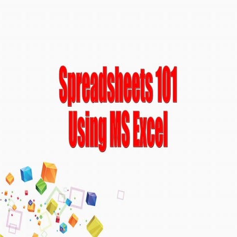 Comprehensive Introduction to Excel Spreadsheets and Functions | PPT