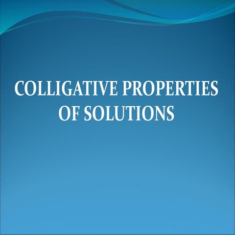 L4& L5 Colligative-1, advanced content comprising relative Molecular mass of ...