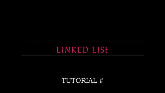 Linked List Data Structure Part 2 Ppt Linked List Data Structure Part 2 Ppt