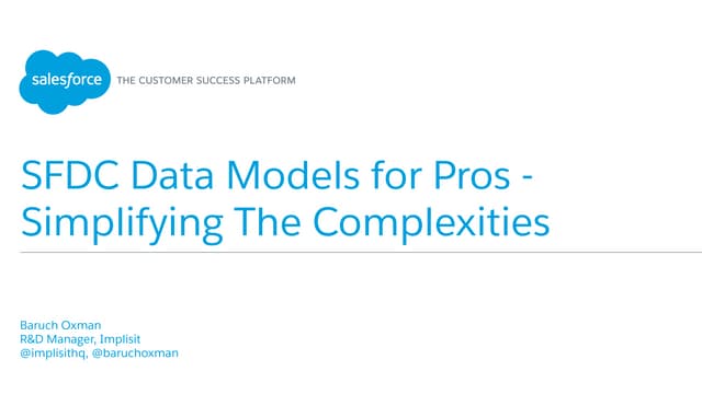 Salesforce Data Models for Pros: Simplifying The Complexities