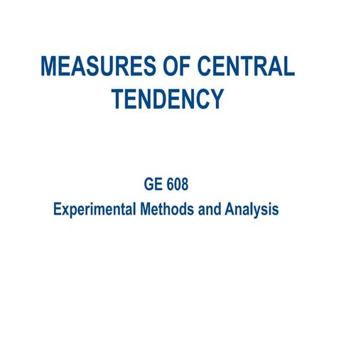 L4 Measures of Central Tendency Measures of Central Tendency.pptx