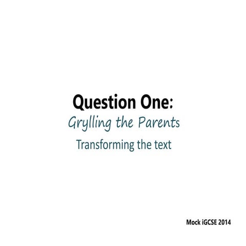 L4 (qu1 empathetic interview) iGCSE summer 2014