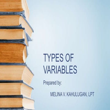 Basic variables ppt