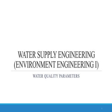 L5 -Water Quality Criteria and Paremeters.pptx