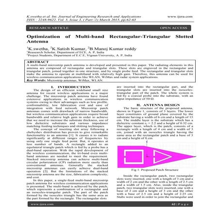 Design of multiband microstrip patch antenna for wireless application | PDF