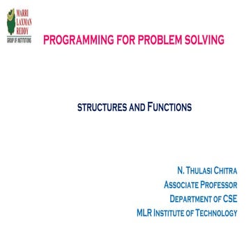 Comprehensive Guide to Structures and File Handling in C Programming | PPTX